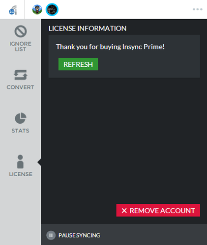 remove account