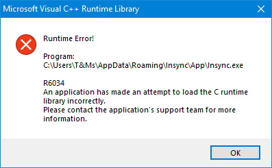 I Get A Lot Of Runtime Errors Lately Windows Insync Forums