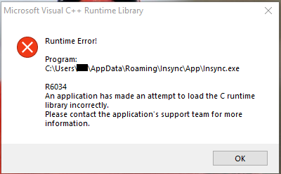 I Get A Lot Of Runtime Errors Lately Windows Insync Forums